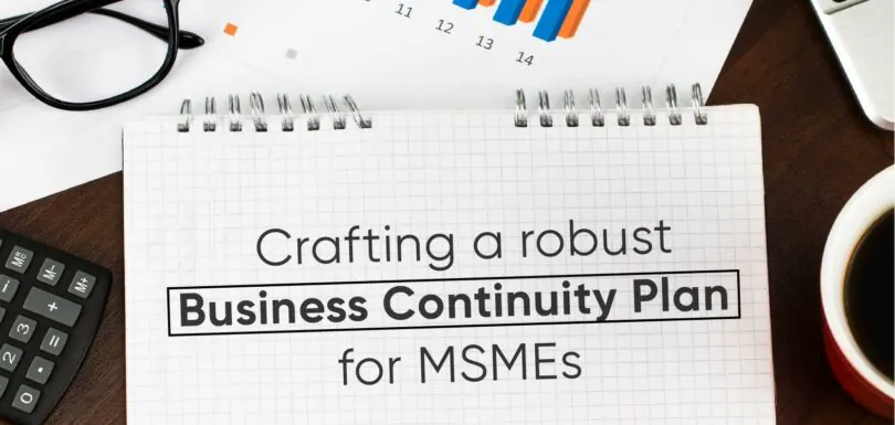 Business continuity plan for MSMEs